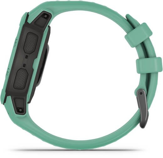 Смарт-часы Garmin Instinct 2S Solar Tactical 20мм 1.3" AMOLED корп.черный/мятный рем.мятный (010-02564-02)