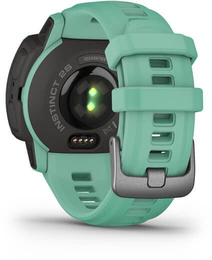 Смарт-часы Garmin Instinct 2S Solar Tactical 20мм 1.3" AMOLED корп.черный/мятный рем.мятный (010-02564-02)