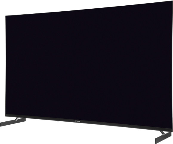 Телевизор LED Hyundai 55" H-LED55BU7011 Google TV Frameless Metal черный 4K Ultra HD 60Hz MEMC DVB-T DVB-T2 DVB-C DVB-S DVB-S2 USB WiFi Smart TV