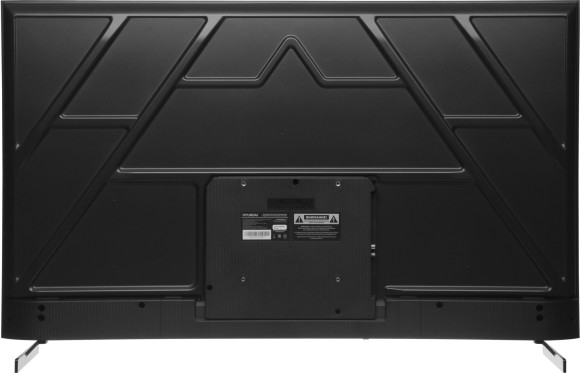 Телевизор LED Hyundai 55" H-LED55BU7011 Google TV Frameless Metal черный 4K Ultra HD 60Hz MEMC DVB-T DVB-T2 DVB-C DVB-S DVB-S2 USB WiFi Smart TV