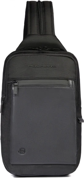 Рюкзак слинг мужской Piquadro Orion CA6625S136/VE хаки ткань/натур.кожа