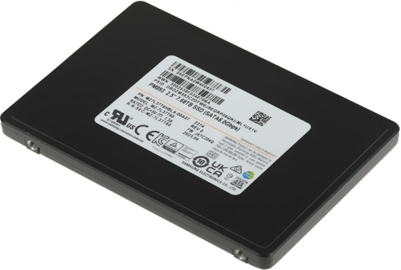 Накопитель SSD Samsung SATA-III 7.68TB MZ7L37T6HBLA-00A07 PM893 2.5" 1 DWPD OEM Накопитель SSD Samsung SATA-III 7.68TB MZ7L37T6HBLA-00A07 PM893 2.5" 1 DWPD OEM