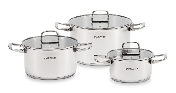 Набор кастрюль Starwind Chef Compact 6 предметов (SW-CH3006)