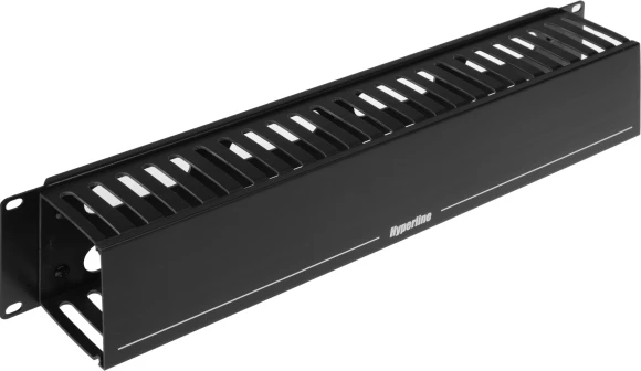 Кабельный органайзер Горизонтальный Hyperline CM-2U-PL-COV односторонний пальцы 2U шир.:19" глуб.:85.5мм