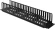 Кабельный органайзер Горизонтальный Hyperline CM-2U-PL-COV односторонний пальцы 2U шир.:19" глуб.:85.5мм