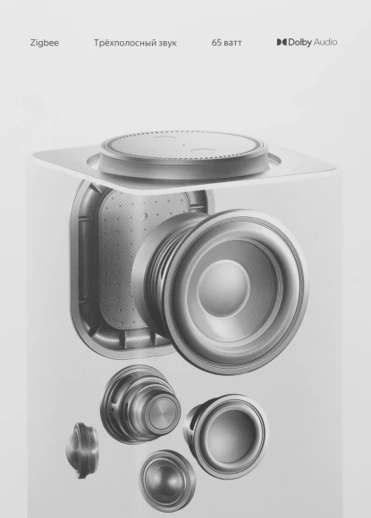 Умная колонка Yandex Станция Макс Zigbee Алиса зеленый 65W 1.0 BT/Wi-Fi 10м (YNDX-00053Z)