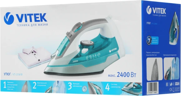Утюг Vitek VT-1258 2400Вт белый