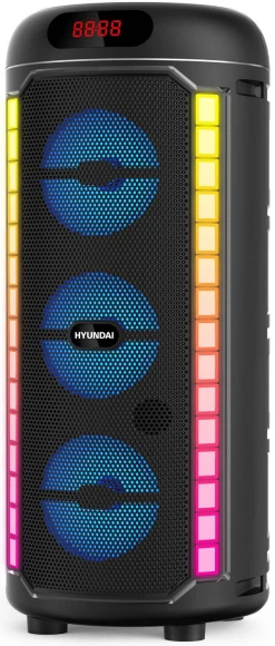 Минисистема Hyundai H-MC1221 черный 15Вт FM USB BT SD/MMC