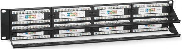 Патч-панель Cabeus PLHD-48-CAT.6-DUAL 19" 1U 48xRJ45 кат.6 UTP