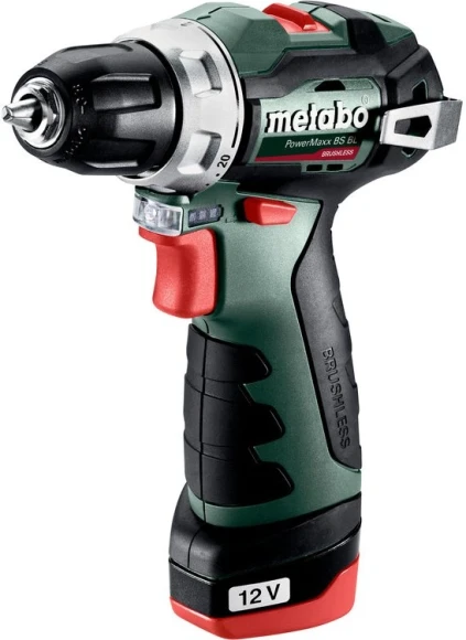 Дрель-шуруповерт Metabo PowerMaxx BS 12 BL аккум. патрон:быстрозажимной (кейс в комплекте) (601721500)