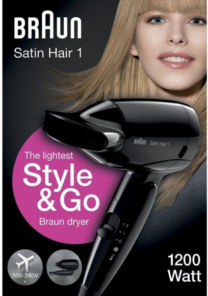 Фен Braun HD130 1200Вт черный Фен Braun HD130 1200Вт черный