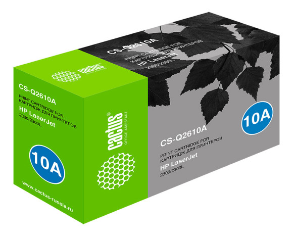 Картридж лазерный Cactus CS-Q2610A Q2610A черный (6000стр.) для HP LJ 2300/2300L Картридж лазерный Cactus CS-Q2610A Q2610A черный (6000стр.) для HP LJ 2300/2300L