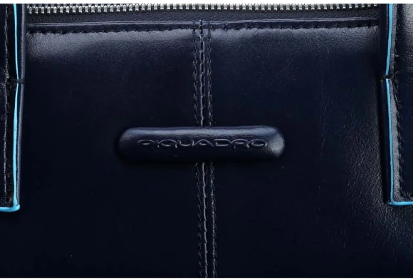 Деловая сумка Piquadro Blue Square CA4021B2/BLU2 с отделением для ноутбука 15.6" синяя натур.кожа
