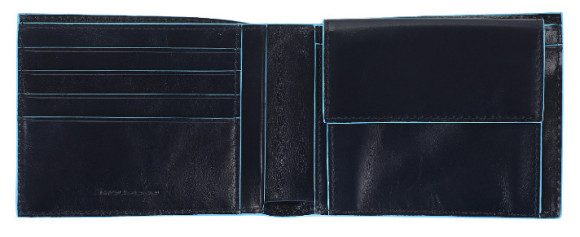 Кошелек мужской Piquadro Blue Square PU257B2R/BLU2 синий натур.кожа Кошелек мужской Piquadro Blue Square PU257B2R/BLU2 синий натур.кожа