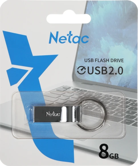 Флеш Диск Netac 8GB U275 NT03U275N-008G-20SL USB2.0 серебристый
