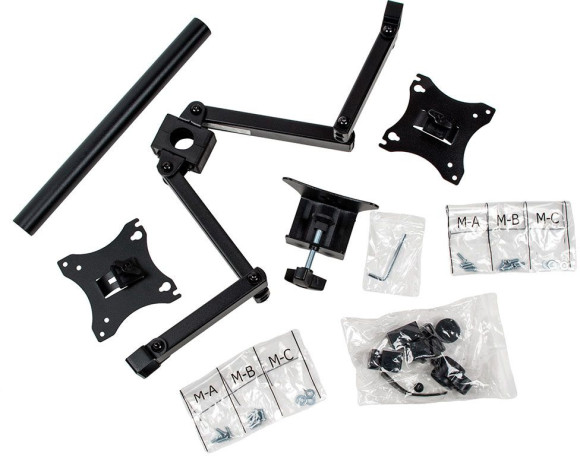 Кронштейн для мониторов Arm Media LCD-T04 черный 15"-28" макс.14кг настольный поворот и наклон