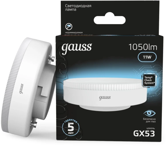 Лампа светодиодная Gauss 102502210-M 10Вт цок.:E27 груша 220B св.свеч.бел.нейт. A60 (упак.:10шт)