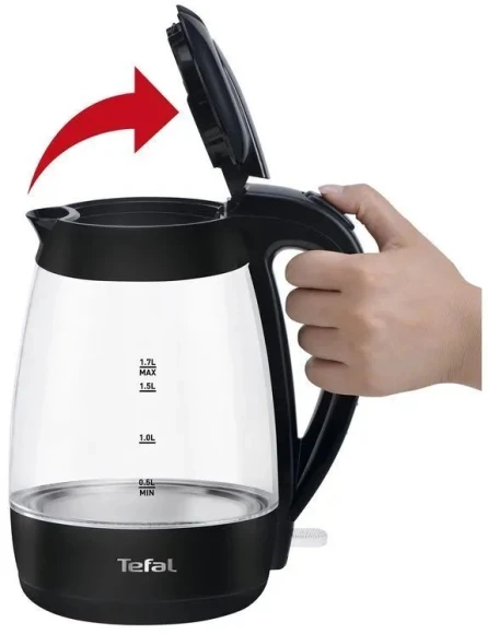 Чайник электрический Tefal KO450832 (8010000465) 1.7л. черный корпус: стекло/пластик (8010001400) Чайник электрический Tefal KO450832 (8010000465) 1.7л. черный корпус: стекло/пластик (8010001400)