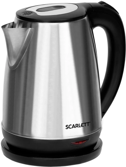 Чайник электрический Scarlett SC-EK21S36 1.8л. 2200Вт черный корпус: сталь
