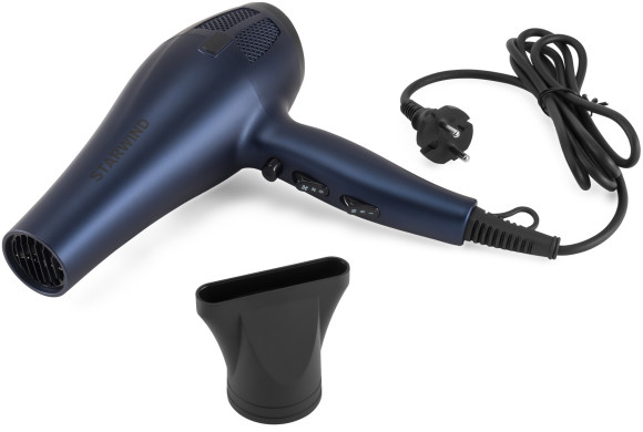 Фен Starwind SHD 7078 2000Вт синий матовый/черный