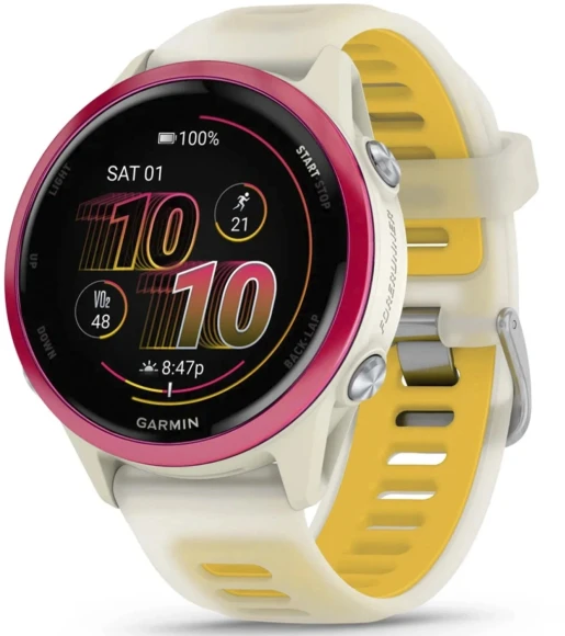 Смарт-часы Garmin Forerunner 970 47мм 1.4" AMOLED корп.серый рем.серый/синий (010-02969-12)