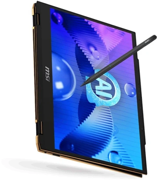 Ноутбук MSI Summit E13 AI Evo A1MTG-001US Core Ultra 7 155H 16Gb SSD1Tb Intel Arc 13.3" IPS Touch FHD+ (1920x1200) Windows 11 Home Multi Language black WiFi BT Cam (9S7-13P411-001)