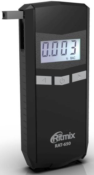 Алкотестер Ritmix RAT-650 электрохимический черный Алкотестер Ritmix RAT-650 электрохимический черный