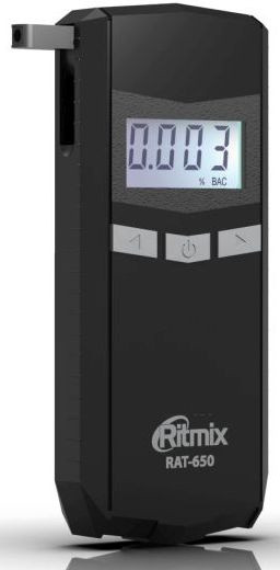 Алкотестер Ritmix RAT-650 электрохимический черный Алкотестер Ritmix RAT-650 электрохимический черный