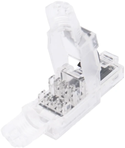 Коннектор Rexant (02-0281) кат.6 RJ45 прозрачный