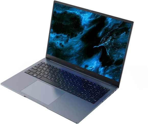 Ноутбук Digma Pro Pactos Core i5 1235U 16Gb SSD512Gb Intel Iris Xe graphics 16" IPS WUXGA (1920x1200) Windows 11 Pro dk.grey WiFi BT Cam 5500mAh (DN16P5-ADXW01)