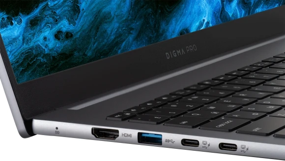 Ноутбук Digma Pro Pactos Core i5 1235U 16Gb SSD512Gb Intel Iris Xe graphics 16" IPS WUXGA (1920x1200) Windows 11 Pro dk.grey WiFi BT Cam 5500mAh (DN16P5-ADXW01)