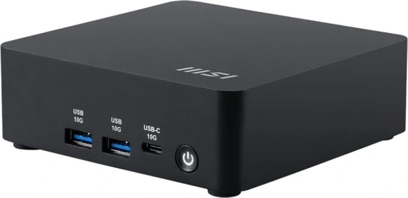 Неттоп MSI Cubi NUC AI 1UMG-064XRU Core Ultra 7 155H (1.4) 16Gb SSD1Tb Arc graphics без ОС 2x2.5GbitEth WiFi BT 120W черный (9S6-B20911-065)