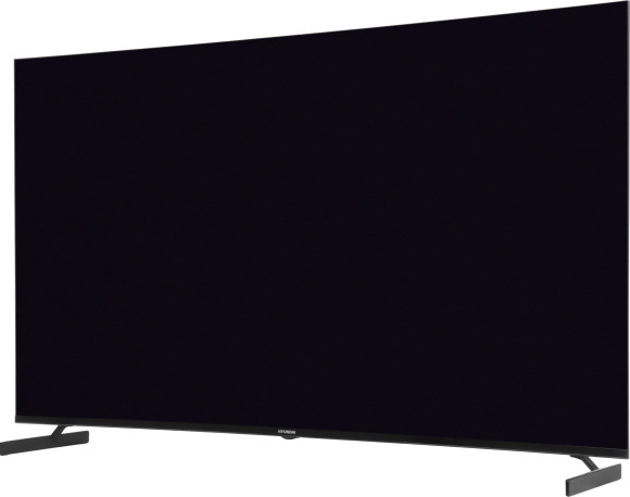 Телевизор LED Hyundai 65" H-LED65BU7011 Google TV Frameless Metal черный 4K Ultra HD 60Hz MEMC DVB-T DVB-T2 DVB-C DVB-S DVB-S2 USB WiFi Smart TV