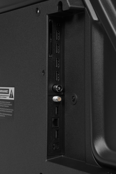 Телевизор LED Hyundai 65" H-LED65BU7011 Google TV Frameless Metal черный 4K Ultra HD 60Hz MEMC DVB-T DVB-T2 DVB-C DVB-S DVB-S2 USB WiFi Smart TV