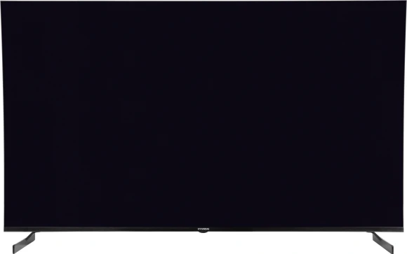 Телевизор LED Hyundai 65" H-LED65BU7011 Google TV Frameless Metal черный 4K Ultra HD 60Hz MEMC DVB-T DVB-T2 DVB-C DVB-S DVB-S2 USB WiFi Smart TV