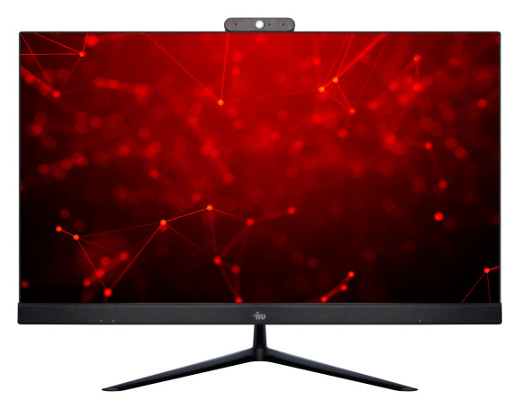 Моноблок IRU Агат 313 23.8" Full HD i3 10100 (3.6) 8Gb SSD256Gb UHDG 630 FreeDOS GbitEth WiFi BT 120W клавиатура мышь Cam черный 1920x1080
