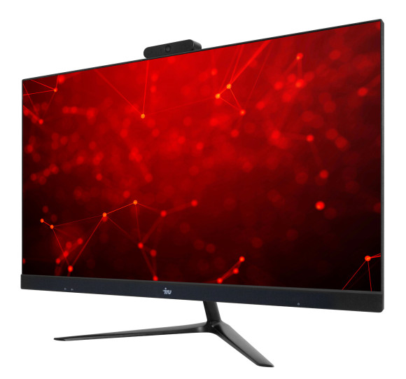 Моноблок IRU Агат 313 23.8" Full HD i3 10100 (3.6) 8Gb SSD256Gb UHDG 630 FreeDOS GbitEth WiFi BT 120W клавиатура мышь Cam черный 1920x1080