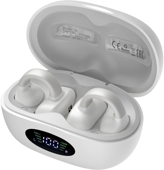 Гарнитура вкладыши A4Tech Biosong B5 TWS белый беспроводные bluetooth клипса (B5) Гарнитура вкладыши A4Tech Biosong B5 TWS белый беспроводные bluetooth клипса (B5)
