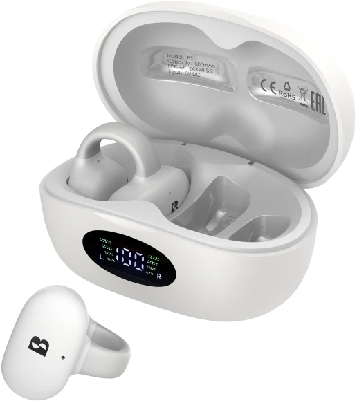 Гарнитура вкладыши A4Tech Biosong B5 TWS белый беспроводные bluetooth клипса (B5) Гарнитура вкладыши A4Tech Biosong B5 TWS белый беспроводные bluetooth клипса (B5)
