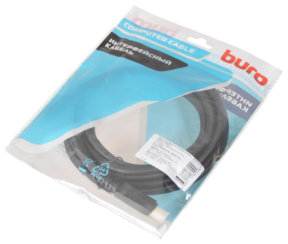 Кабель аудио-видео Buro V1.4 DisplayPort (m)/DisplayPort (m) 5м. черный (BHP-DPP-1.4-5) Кабель аудио-видео Buro V1.4 DisplayPort (m)/DisplayPort (m) 5м. черный (BHP-DPP-1.4-5)