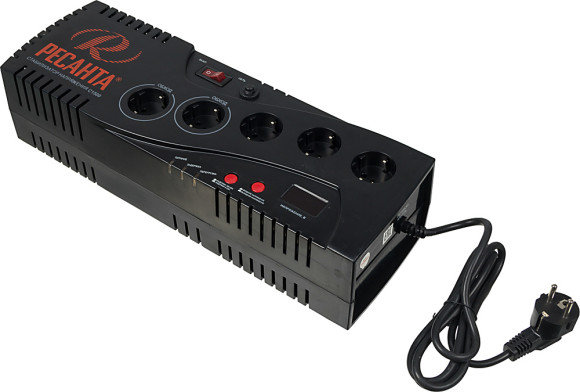 Стабилизатор напряжения Ресанта С1500 1.739кВА однофазный серый (63/6/33)