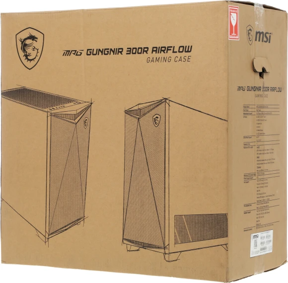 Корпус MSI MPG GUNGNIR 300R черный без БП E-ATX 5x120mm 6x140mm 2xUSB3.1 audio AirDuct bott PSU Корпус MSI MPG GUNGNIR 300R черный без БП E-ATX 5x120mm 6x140mm 2xUSB3.1 audio AirDuct bott PSU