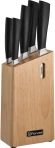 Набор ножей кухон. Rondell Caroling RD-1878 компл.:6предм. с подставкой черный подар.коробка Набор ножей кухон. Rondell Caroling RD-1878 компл.:6предм. с подставкой черный подар.коробка