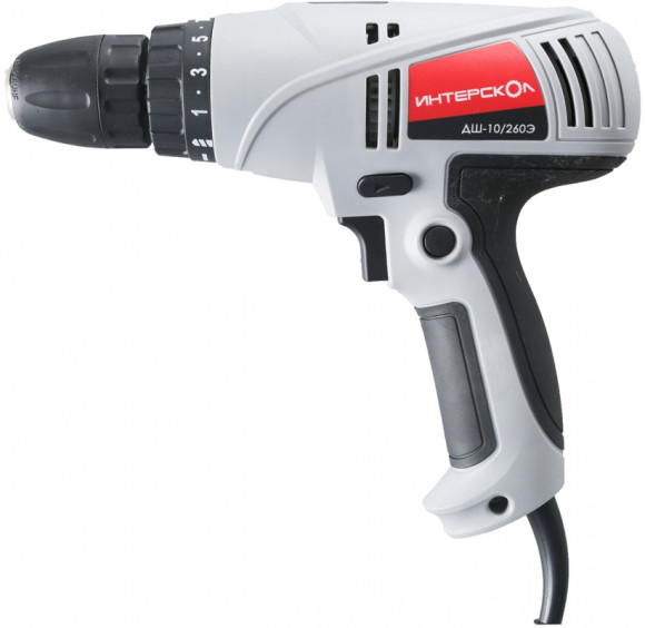 Дрель-шуруповерт Интерскол ДШ-10/260Э 260Вт патрон:быстрозажимной (210.1.1.00) Дрель-шуруповерт Интерскол ДШ-10/260Э 260Вт патрон:быстрозажимной (210.1.1.00)
