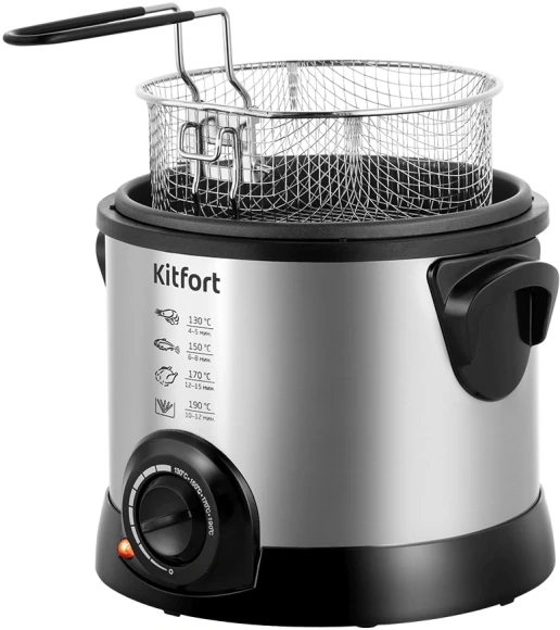 Фритюрница Kitfort КТ-2011 1200Вт серебристый/черный