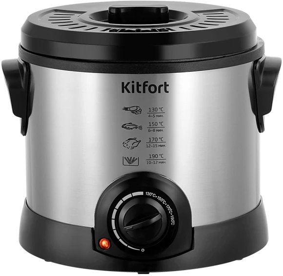Фритюрница Kitfort КТ-2011 1200Вт серебристый/черный