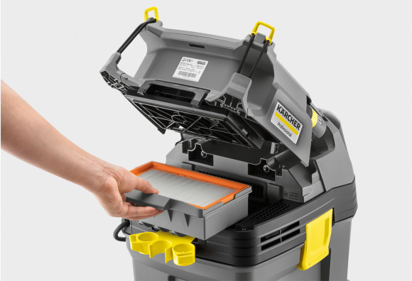 Строительный пылесос Karcher NT 30/1 Tact Te L 1380Вт (уборка: сухая/влажная) серый