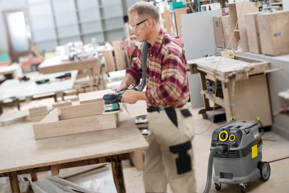 Строительный пылесос Karcher NT 30/1 Tact Te L 1380Вт (уборка: сухая/влажная) серый