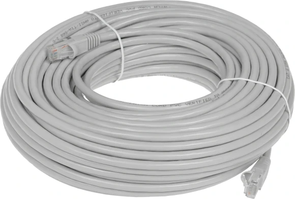 Патч-корд Buro UTP-6-30M-G UTP 4 пары cat.6 CCA molded 30м серый RJ-45 (m)-RJ-45 (m)