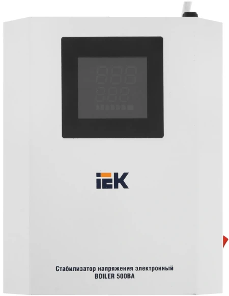 Стабилизатор напряжения IEK Boiler 0.5кВА однофазный белый (IVS24-1-00500)